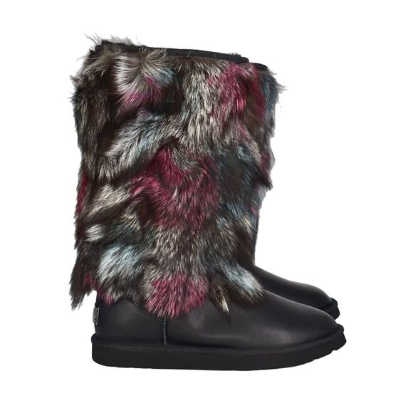 C8 NIB AU & MU AUSTRALIA N613 Wmns Sheepskin Fur Winter Snow Boots Size 12 - Picture 3 of 11